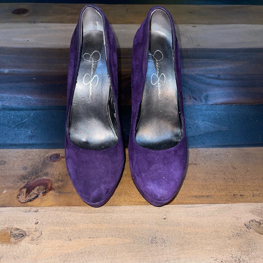 Jessica Simpson Deep Purple Heels